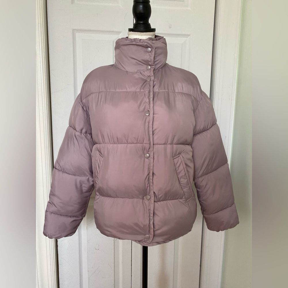 Zara Pastel  Light Lilac Puffer Jacket - Picture 2 of 14